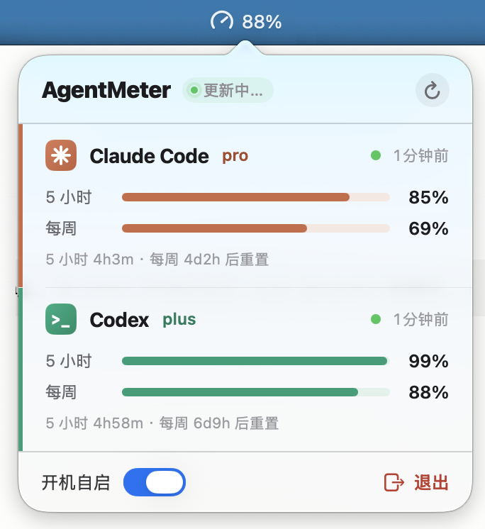 Mac menu bar