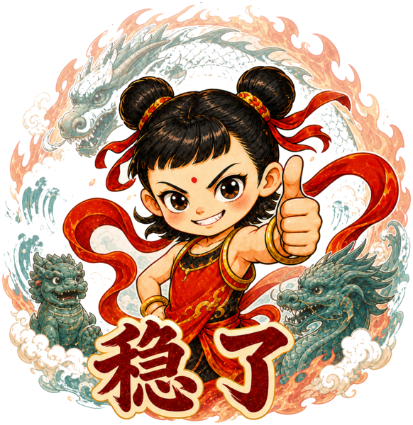 Nezha relic sticker